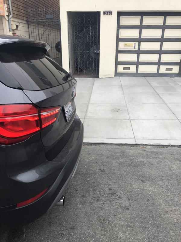 questionable blocked driveway