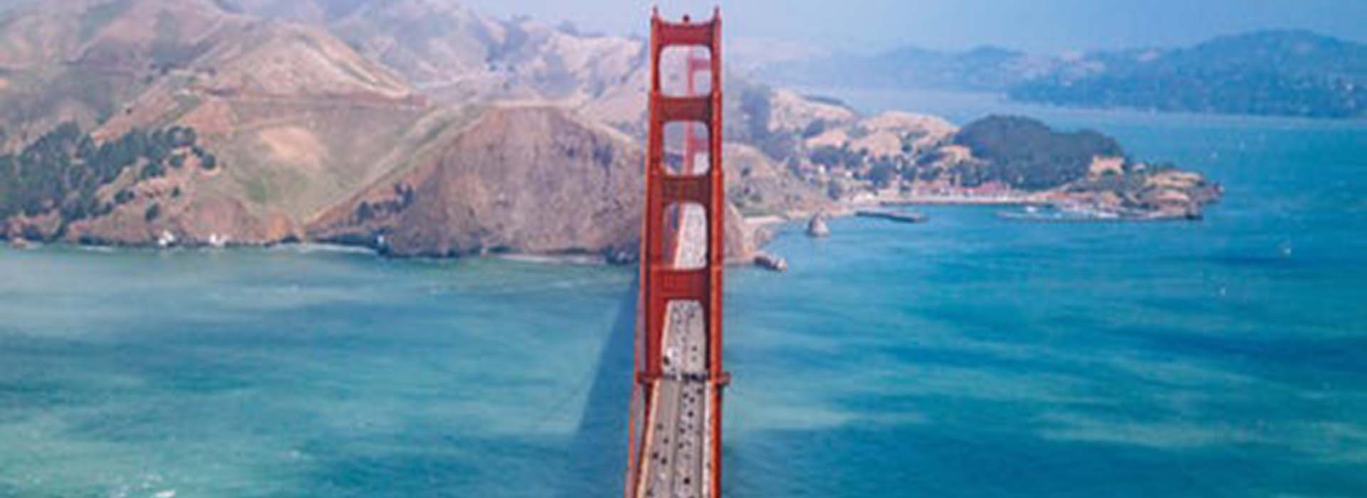 golden gate bridge arial
