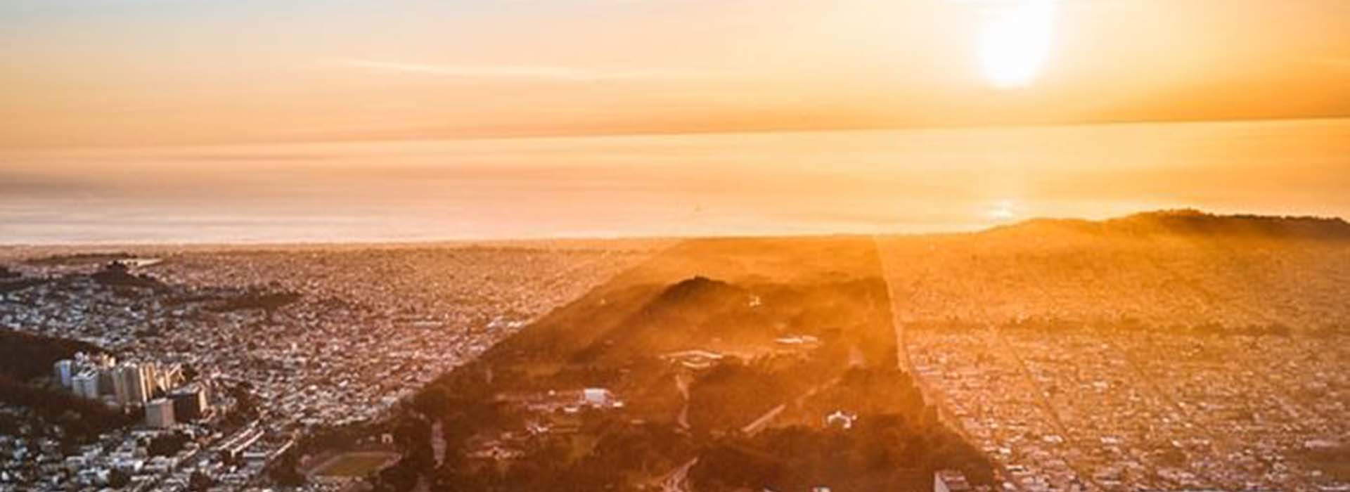 sunset golden gate park